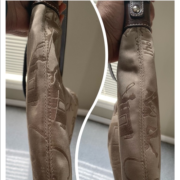 Coach Signature Cloth & Leather Purse - Picture 16 of 16